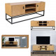 wood and metal tv stand abbott