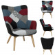 fauteuil milano patchwork