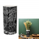 ceramic vase cylinder black forest h25cm