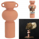 arty terracotta ceramic handle vase h25.5cm