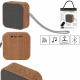 3w wood-finish wireless speaker