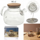 teapot acacia glass 90cl