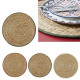 placemat round braid colored edge d38cm, 3-fold