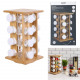 Display Spice rack 16 bamboo pots