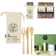 reusable bamboo cutlery with pouch