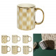 mug design gold 30cl, 6-fois assorti