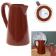 terracotta ceramic pitcher