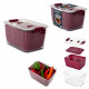 Fresh fruit and vegetable box 2 compartments