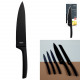 black stainless steel knife 20cm blade