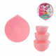 bol patissier rose x3 1l 2l 3l couvercle