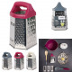 6-sided stainless steel grater, 3-fold assorted