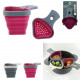 retractable silicone cooking basket 17.7x13cm, 2-f