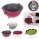 2in1 cook concept round salad strainer, 3-fold