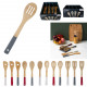 ustensile bois cook concept, 12-fois assorti