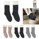 chaussettes chenille int sherpa, 3-fois assorti