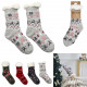 chaussettes sherpa hiver, 4-fois assorti