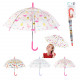 3-fold assorted clear printed children's umbrella