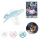 glow-in-the-dark pacifier with case, 3-fold