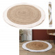 jute carpet white edge 120cm