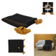 sofa cover with black tassels 130x150cm