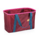 Foldable shopping basket Click SHOP!, wine red