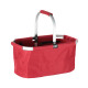 Foldable shopping basket SHOP !, red