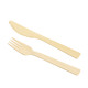 Fork and knife PARTY TIME, bamboo, 6 + 6 pieces
