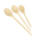 Oval cooking spoons WOODY, set of 3 pieces
