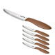 Table knife PRESTO 12 cm, 6 pieces, brown
