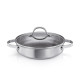 Deep frying pan SteelCRAFT with lid ø 24 cm, 2