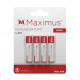 Maximus Alkaline AAA-Batterien 4er-Pack 1,5 Volt, 