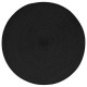 mesa de trenza redonda negra, negra