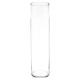 jarrón de cilindro transparente h60, transparente