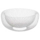 cesta de malla blanca 27cm, blanco