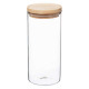 vaso jarra + madera 1,3l, transparente
