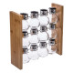 pot spicesx12 + bamboo stand, colorless
