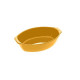 plato de cerámica ovalado 28x17 amarillo, amarillo