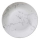 plato plato geom mármol b 27cm, blanco