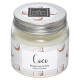 scented candle coconut glass 65g, white