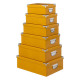 esquinas de metal de caja x6 amarillo, amarillo