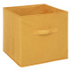 Caja de almacenamiento 31x31 terciopelo amarillo, 