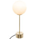 lampara de mesa bola dris h43cm, dorado
