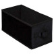caja de almacenamiento 15x31 terciopelo negro Negr