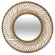 espejo espiral de bambú d72, marrón