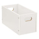 caja de almacenaje 15x31 madera blanca, blanca