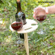 Table à Vin Pliante et Portable pour l'Extérieur W