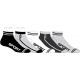 set of 5 men's short socks, sport gray