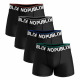 set of 4 men's boxer shorts, black technik pac