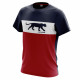 T-Shirt Bren für Herren, Marineblau/Rot/Weiß