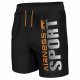 men's shorts, sport black / orange